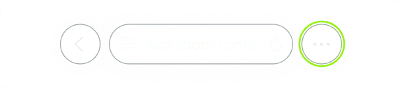 Step 1 — Open LuckyBoom Casino in your mobile browser